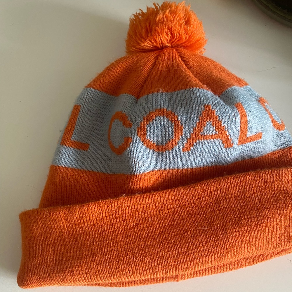 Cozy Orange Coal beanie